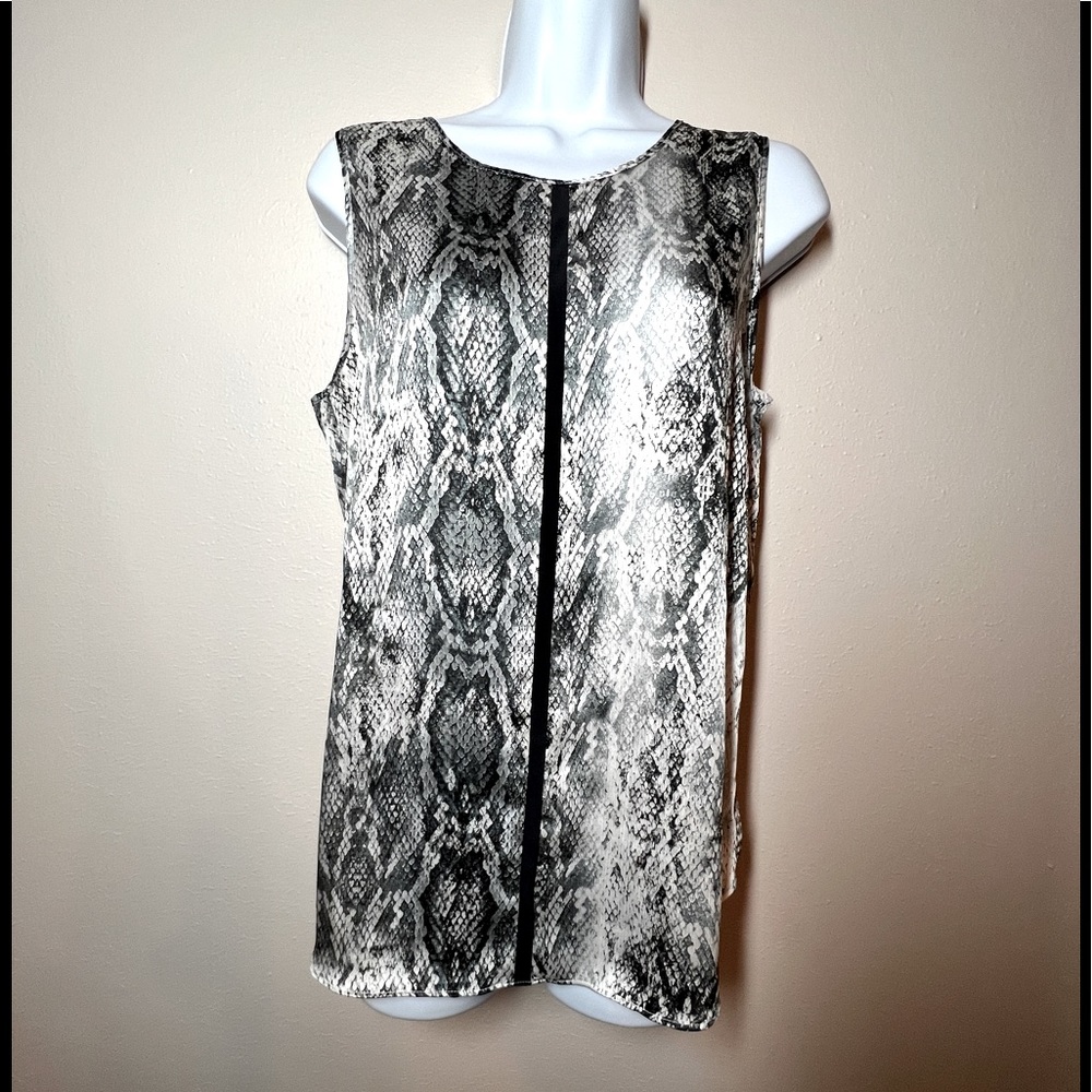 Lola And Sophie Sleeveless snake print blouse Size M